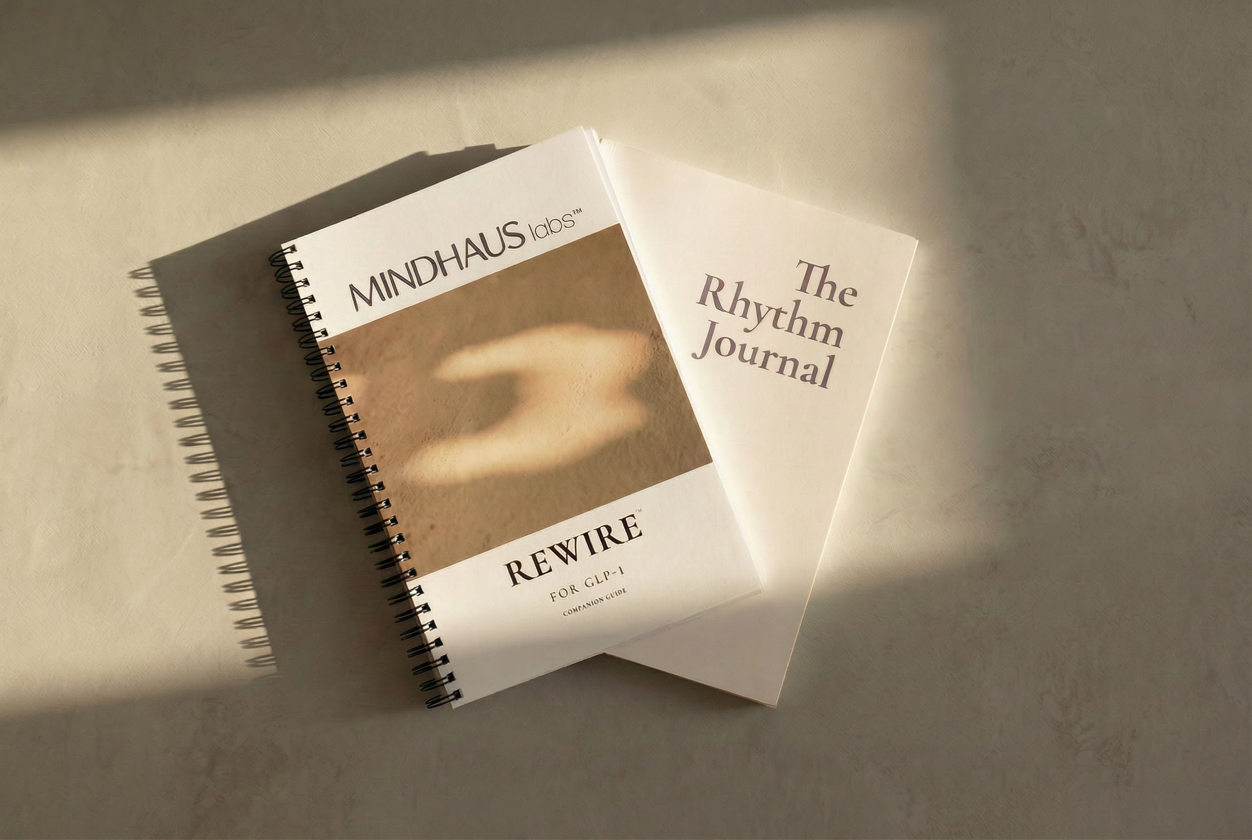 REWIRE workbook and The Rhythm Journal by MINDHAUS labs